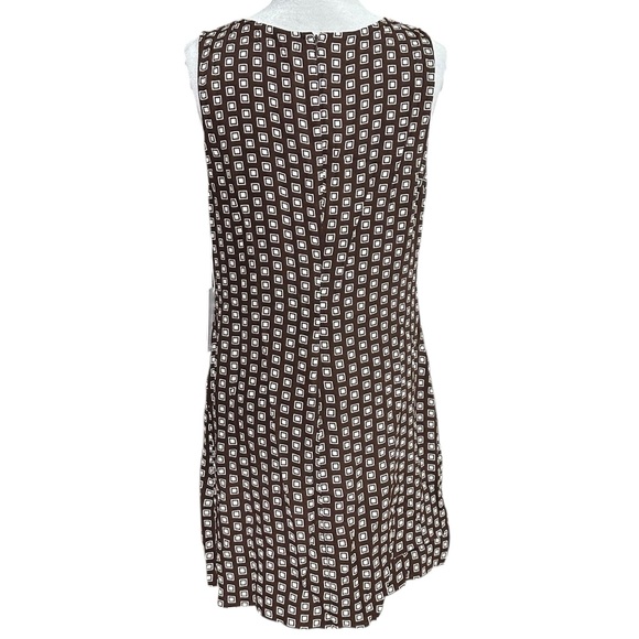 NWT Reformation Noha mini dress in the Palladio brown geometric print. Size 12 - Picture 3 of 9
